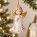 Ceramic angel Christmas ornament